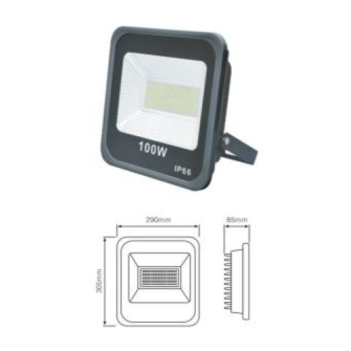 كشاف خارجي 100 وات SMD إضاءة أصفر
