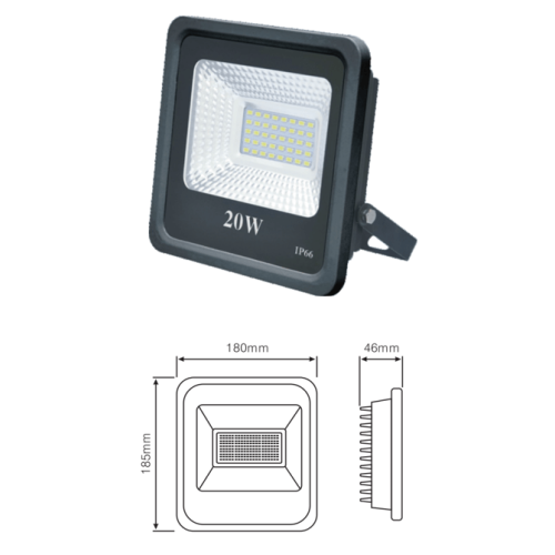 كشاف خارجي 20 وات SMD اضاءة بيضاء